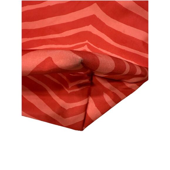 Coach Zebra Shoulder Handbag Tote Signature Two Stripe Orange Canvas 20x11.5x7 - Picture 8 of 10